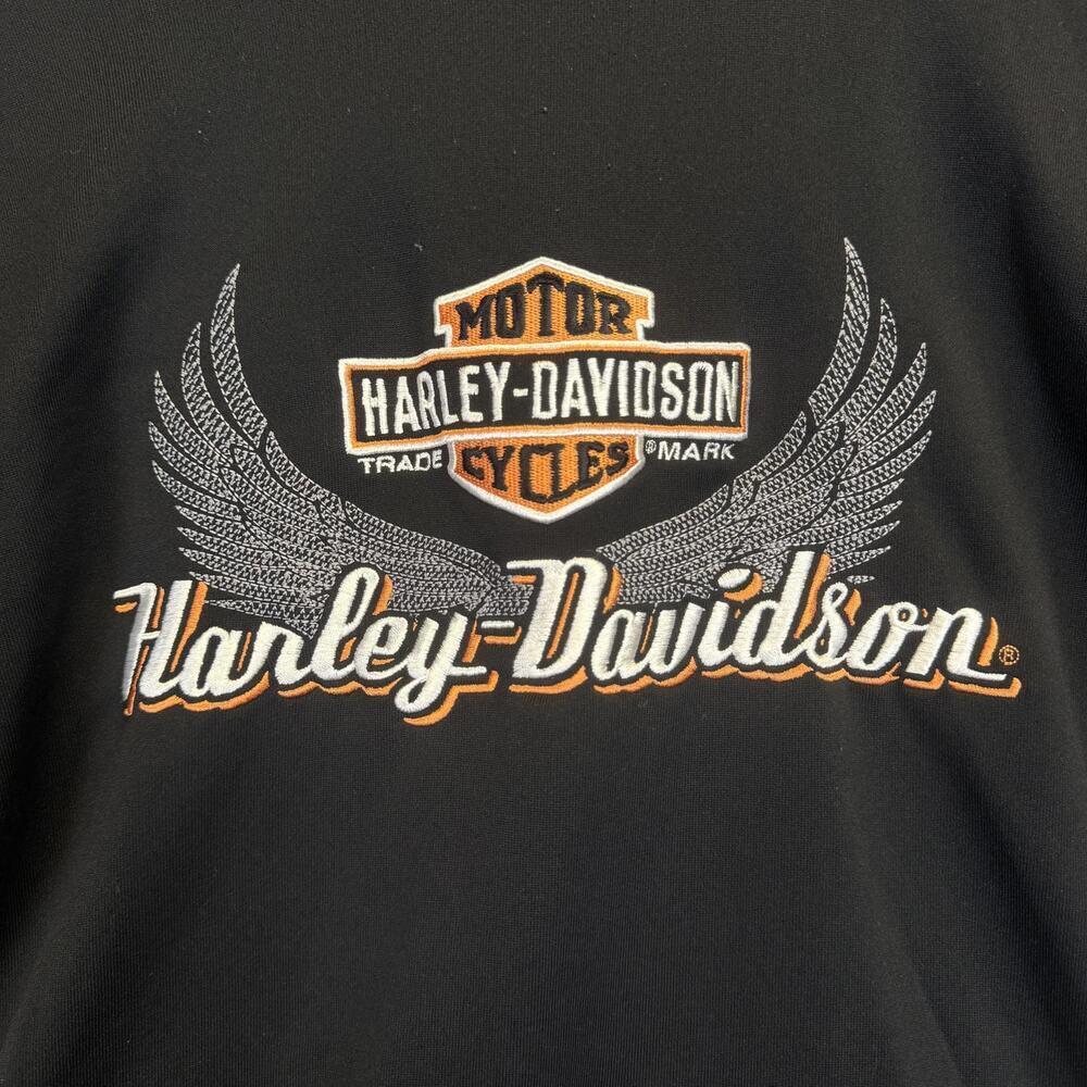 Harley Davidson Women's Size Large Black Motorcycle Zip Jacket Walnut Creek CA - Picture 9 of 10